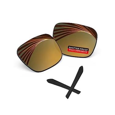 Imagem de iLikeo Lentes de reposição polarizadas de policarbonato PRO+ para óculos de sol Oakley Jupiter Squared OO9135 - Bronze Flash