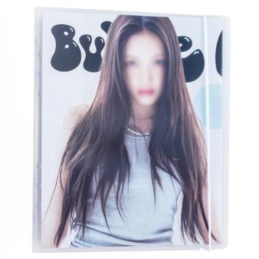 Imagem de hihaba A5 fichário de bolso com 6 anéis (19 x 24 x 3 cm) 1 peça para capas de bolso transparentes (10 páginas), páginas de refil de álbum de fotos