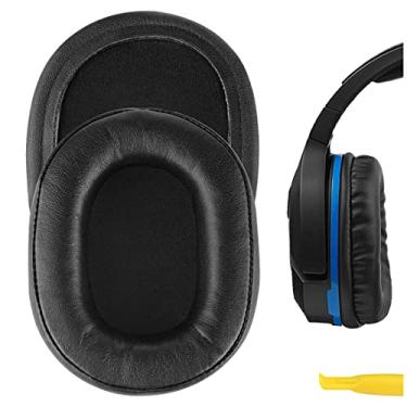 Imagem de Geekria Almofadas auriculares de substituição QuickFit compatíveis com fones de ouvido Turtle Beach Ear Force Stealth 700, 450, 420X, 600, 500P, Ear Force XO Seven, almofadas auriculares (preto)