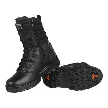 Imagem de Bota Azimute Motociclista Militar Paintball Azimute Swat, Preto, 37