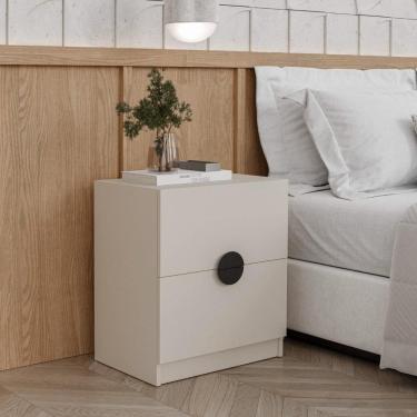 Imagem de Mesa de Cabeceira 2 Gavetas Joy CabeCasa MadeiraMadeira Cinza