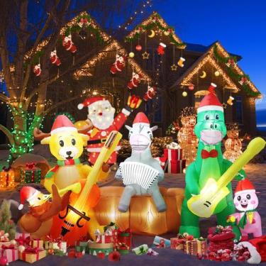 Imagem de Decorações Infláveis de Natal Majhulla de 9 Pés com Luzes LED