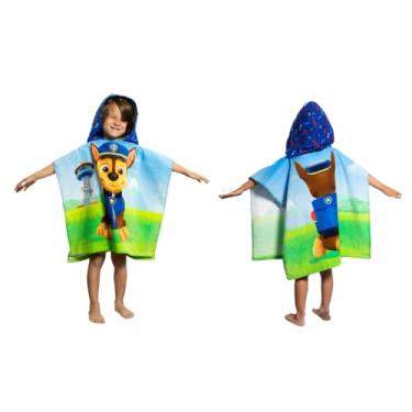 Imagem de Franco Poncho de toalha infantil para praia/piscina/banho/acampamento, 61 cm x 56 cm, cobertura de algodão absorvente, (produto oficial da Nickelodeon)