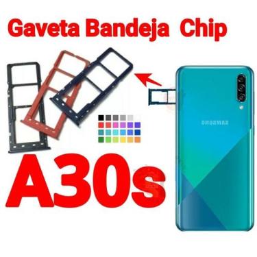 Imagem de Gaveta Bandeja Chip Compatível Galaxy A20s A30s A40s A50s, BRANCA