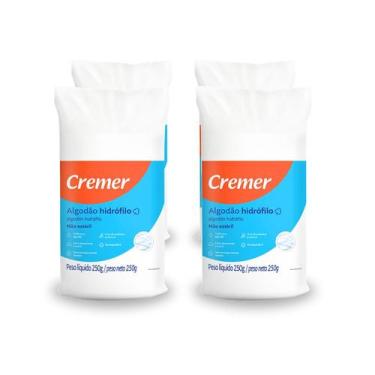 Imagem de KIT Algodão Cremer Hidrófilo Rolo 250G (C/04 Unds) - Cremer
