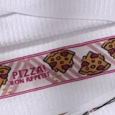 Imagem de Pano de Prato Gourmet Bella Cozinha 100% Algodão Tecido Macio Atoalhad