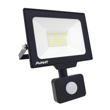 Imagem de Refletor Led Avant 30w 6500k Com Sensor Presença Bivolt