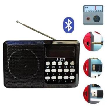 Imagem de Radio Fm/am Portatil Com Pen Drive-cartão Sd Tomada E Pilha - fabiane 