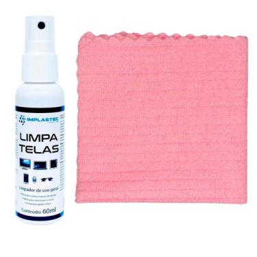 Imagem de Kit Limpa E Desengordura Telas Celular Tv Notebook Gps Cor: Laranja Pa