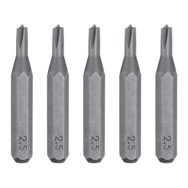 Imagem de HARFINGTON 5 peças W1.5 broca de chave de fenda de placa média 5/81.3 cm, haste sextavada de 28 mm de comprimento, pontas hexagonais magnéticas Phillips S2 para chaves de fenda manuais elétricas,