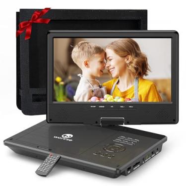 Imagem de WONNIE 12.5 Inch Portable DVD Player with 10.5 Inch Swivel HD Screen, with Car Headrest Case, 5-Hour Rechargeable Battery, Car Charger and AC Adapter, Supports USB/SD Card/Sync TV, All R