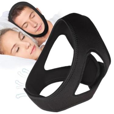 Imagem de Faixa Cinta Mandibular Apneia Anti Ronco Ajustável Lavável