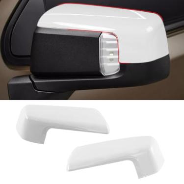 Imagem de Moonlinks Compatível com Chevy Silverado 1500 GMC Sierra 1500 2019-2025 Capa de espelho retrovisor lateral branco LH e RH para Silverado 1500 (1 par)