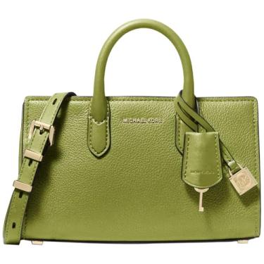 Imagem de Michael Kors Bolsa tiracolo Scarlett extragrande, Ferragens douradas/verde prado, One Size