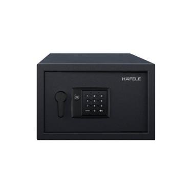 Imagem de Cofre residencia hafele s1 porta frontal preto 430x200x350mm