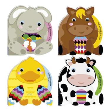 Imagem de Coleção Amigões C/ 4 Livros - Páginas Cartonadas Texto Em Caixa Alta