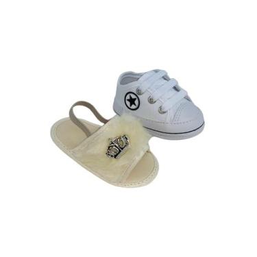 Imagem de Sapatinho De Bebê + Sandália De Bebê Do 13 Ao 18 Direto Da Fabrica S10