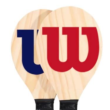 Imagem de Kit Frescobol Wilson com 2 Raquetes e 1 Bola