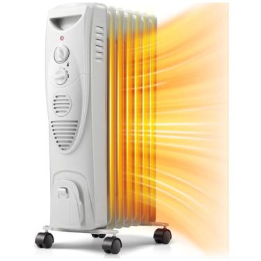 Imagem de Aquecedor Elétrico Portátil Silencioso, 1500W, 110v, KISMILE KM5327 GREY, Branco