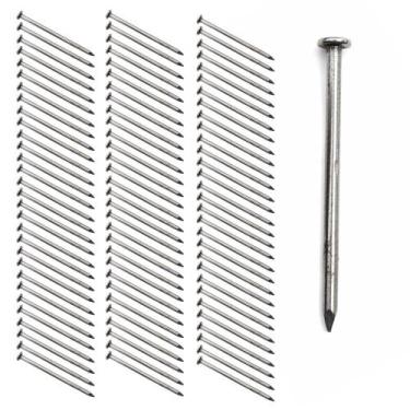 Imagem de Kit 90 Prego Com Cabeça 10x10 De Arame Para Fixação Madeira Metal Conc