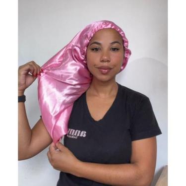Imagem de Anny Beleza Touca de Cetim Longa Ajustável - Escolha a Cor - Toca para