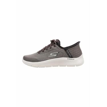 Imagem de Skechers Tênis masculino Go Walk Flex New World, Marrom, 11.5