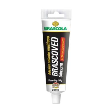 Imagem de SILICONE BRASCOVED ALTA TEMPERATURA PRETO 50g - BRASCOLA