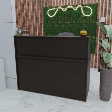 Imagem de Balcão Atendimento Recepção Consultório Com Gaveta 120x60cm