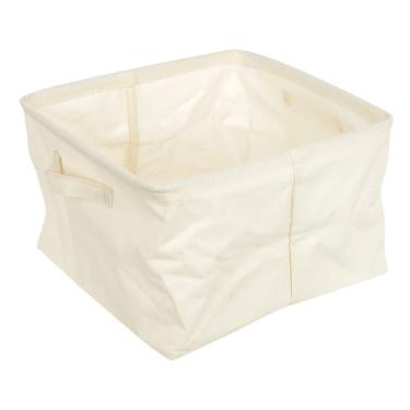 Imagem de Caixa organizadora dobravel em linho off white 19x29cm