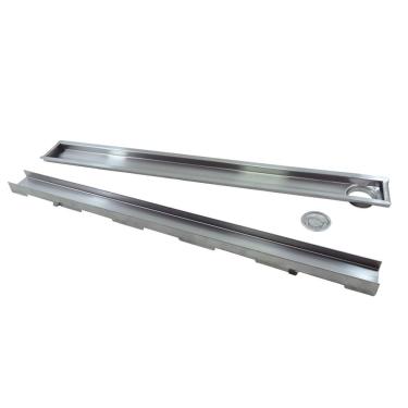 Imagem de Ralo M1Nox Linear Oculto 80 Cm X 6 Cm Saída Lateral