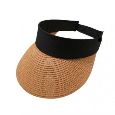 Imagem de Viseira De Praia Feminina Em Palha- Alta Qualidade