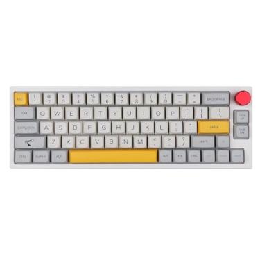 Imagem de Teclado Mecânico TH66 Pro - 65% Layout Compacto, Switch Gateron Hot-Swappable, RGB, Bluetooth 5.1/2.4G/USB-C, PBT Keycaps, Bateria 4000mAh, Compatível Win/Mac - Presente para Gamers e Escritório