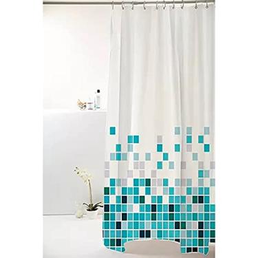 Imagem de CORTINA BOX PVC 1.98X1.80M QUADRICULADO VERDE 818909