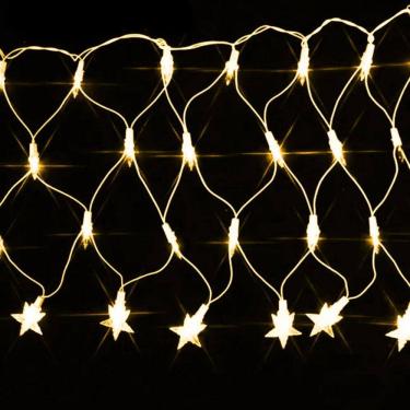 Imagem de Pisca Led Rede Estrela Na Ponta 120L 3,5X0,5M 8 Modos 110V