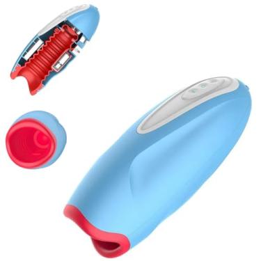 Imagem de Masturbador Side Stroker Com Aquecimento 10 Vibrações Para Prazer Intenso e Discreto