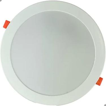 Imagem de Plafon Painel Led Redondo De Embutir 22cm 18w 6500k Lorben