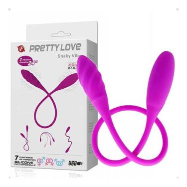 Imagem de Vibrador Para Casal Duplo Flexível Snaky Vibe Duas Pontas 7 modos de v