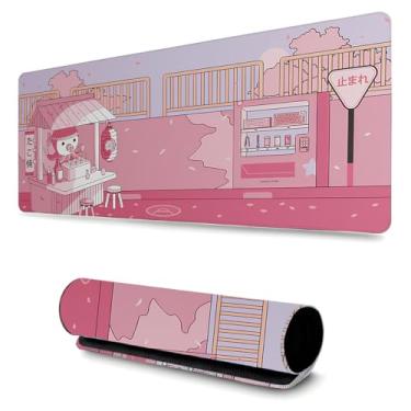 Imagem de Mouse Pad Gamer Profissional Confortavél Anti Derrapante Games e Escritório (80x40) Pinguim (Rosa)