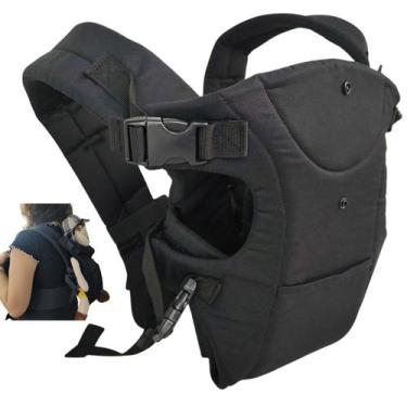 Imagem de Canguru Carregador Bebe Criança Viagem Passeio Sentado Bolso Alça Ajus