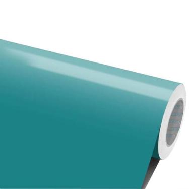 Imagem de Adesivo Geladeira Fogão Móveis Armário Box Azul Turquesa 1m - Jhow Ade