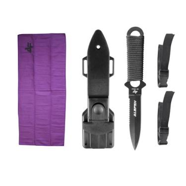 Imagem de Kit Acessórios Pesca Toalha Para Limpeza + Faca Mergulho - ALBATROZ