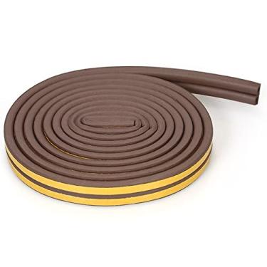 Imagem de Excluidor de rascunho para a parte inferior da porta, excluidor de rascunho autoadesivo tira de vedação de porta e janela, janela de vidro, tira de borracha anticolisão, isolamento acústico de espuma