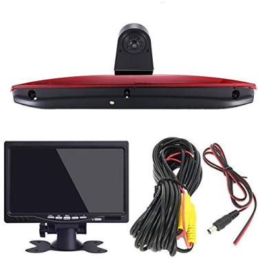 Imagem de Câmera reserva de luz de freio HD com monitor LCD de 17 polegadas, substituição à prova d'água para Mercedes Benz Vito W447 109 111 114 BLUETEC LWB Kasten CDI porta dupla 3ª de 2015