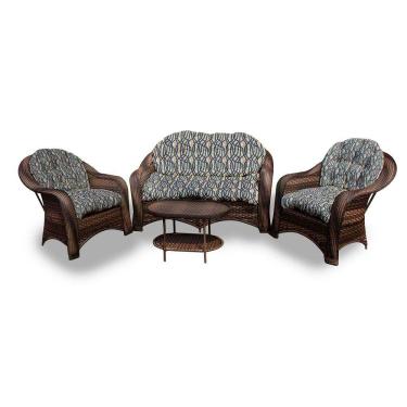 Imagem de Conjunto De Sofá 1 Sofá + 2 Poltronas + 1 Mesa Centro