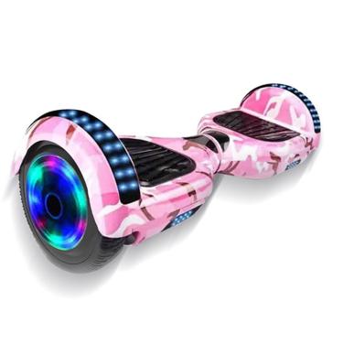 Imagem de Hoverboard Overboard Skate Elétrico Led Rosa Camuflado Nº16