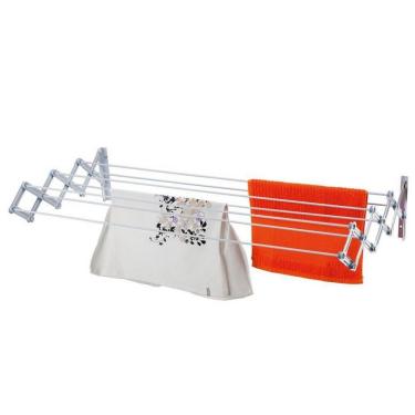 Imagem de Varal De Parede Sanfonado Utimil Aço Carbono 60 Cm Branco