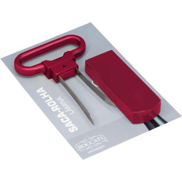 Imagem de Saca-rolha Boccati Duas Lâminas Pinça Gourmet Garrafa Vinho bordô