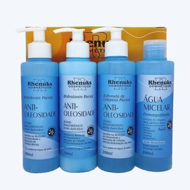 Imagem de Kit Skin Care Facial Anti-Oleosidade com 4 itens - Rhenuks