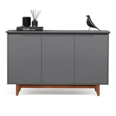 Imagem de Buffet 3 Portas Flow Cinza - EJ Móveis