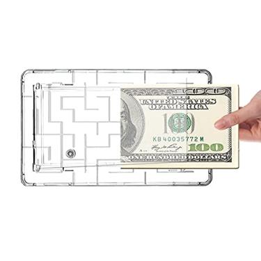 Imagem de TARANDUS Caixa De Quebra-Cabeça Dinheiro Para Presente Cartão Dinheiro, Banco Labirinto Presente, Cubo Pinball Crianças E Adultos, Quebra-Cabeças Porta-Cartões, Jogo Divertido, Desafio Como Notas Mo